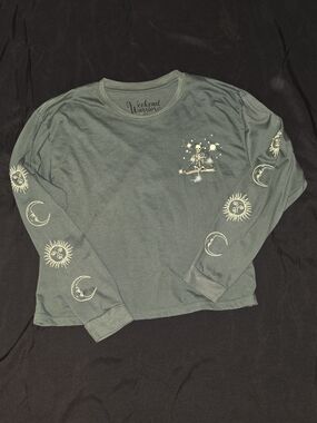 Weekend Warrior Green Graphic Long Sleeve Tee